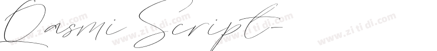 Qasmi Script字体转换